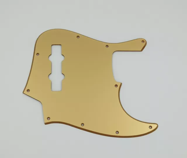 Metallic Gold Acrylic Pickguard For Us/Mex Fender 4 String Standard Jazz Bass