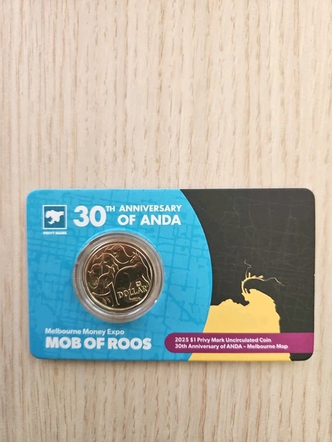 2025 30TH ANNIVERSARY of ANDA 1 Melbourne Privy Mark Uncirculated Coin 20.00 PicClick AU