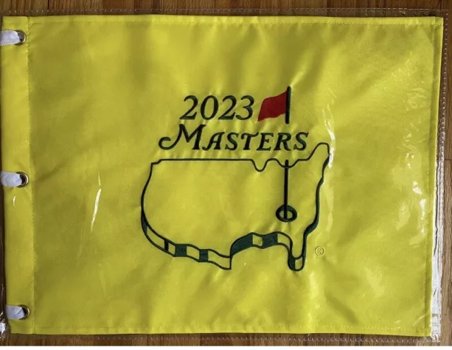 2023 Masters Golf Flag Augusta National Golf Pin Flag Tiger Woods Jon Rahm New