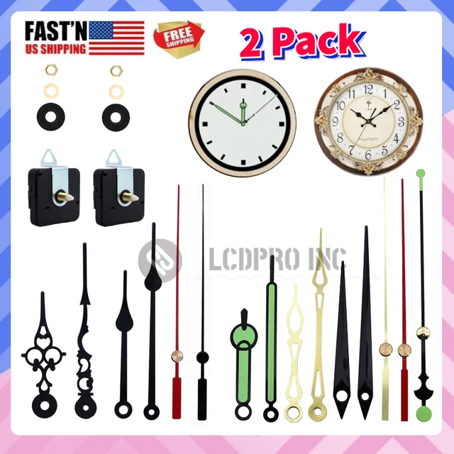 2PCS DIY TOOL Quartz Wall Clock Movement Mechanism Hand Replacement