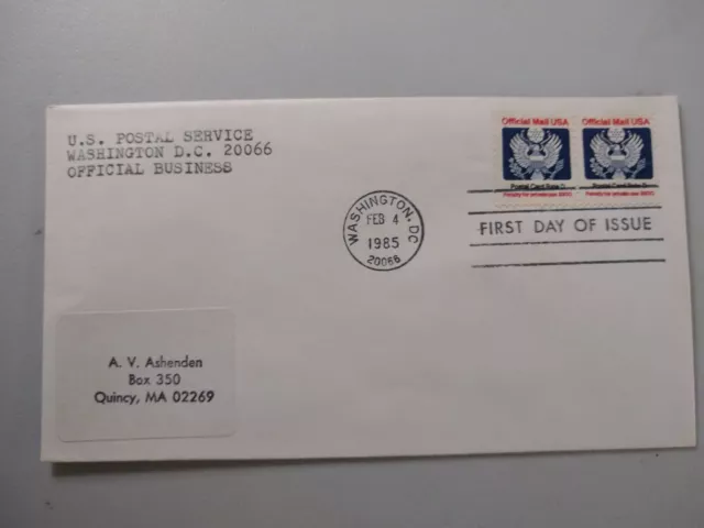 Posted Plain Letter Cover (from Washington, DC)