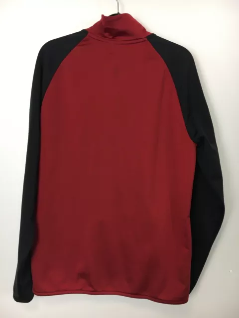 ADIDAS GIACCA SPORTIVA 12 13 ANNI ETÀ ROSSA NERA Cerniera Intera Colletto Alto Jersey 2