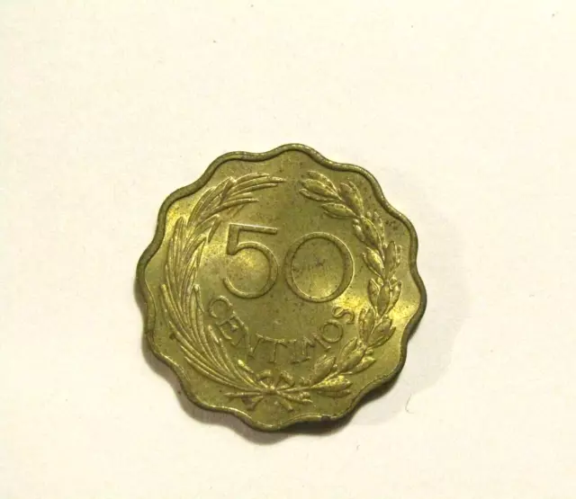 Paraguay 1953 50 Centimos Coin