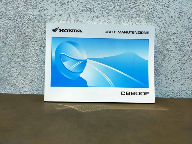 Libretto Uso E Manutenzione Cb 600 F