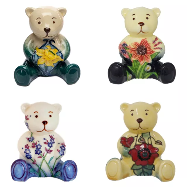 Old Tupton Ware Ceramic Floral Flower Teddy Bear Figurine