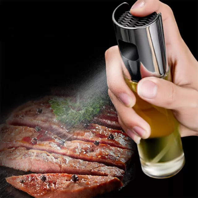 Kitchen Baking Olive Oil Spray Bottle Dispenser Cooking Barbecue Vinegar Sprayer