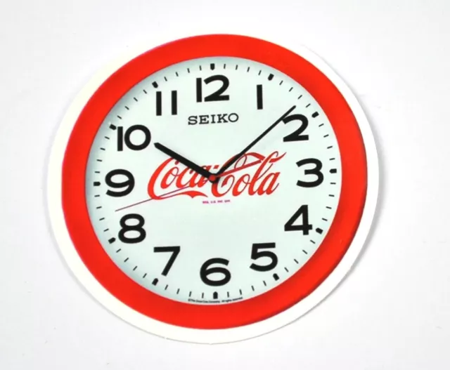 Coca-Cola Coke USA Autocollant Sticker Decal - Motif : Horloge Cadran