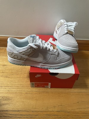 dunk low se barber shop grey