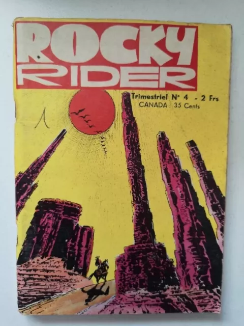 Rocky Rider / Numero 4 / Jeunesse & Vacavances 1972 / Bd Western Petit Format