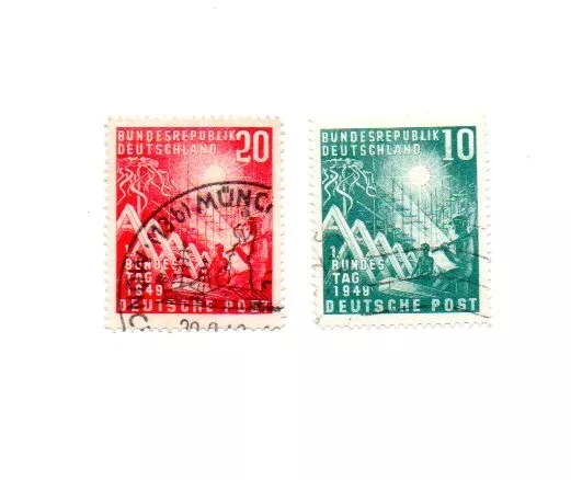 Bund,Mich.Nr.111,112,,gest.s.Scan