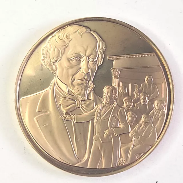 Benjamin Disraeli 1804-1881 Bronze The Medalic History Of The Jewish People