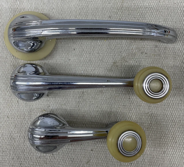 ANTIQUE VINTAGE, AUTOMOBILE, Interior Door Handle, Set $22.00 - PicClick