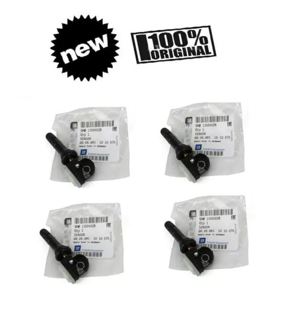 4X Original Reifendrucksensor Rdks Opel Astra K 13506028 1010070 3071 13594222