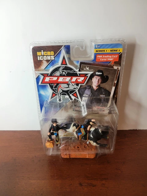 PBR Adriano Moraes Cash Bull Rider Micro Icons Series 1 Trading Card Sealed