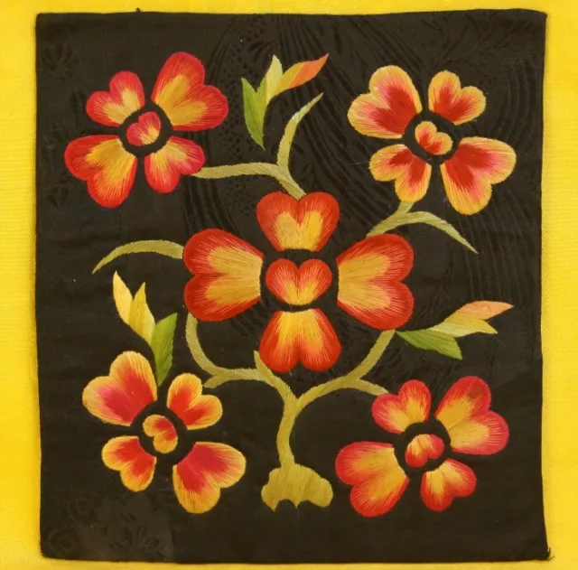 Chinese old  pillow cover hand embroidery