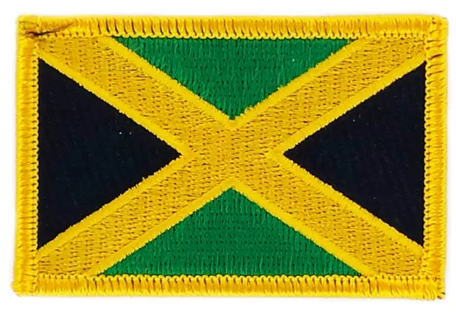 Flag Patch Patches Jamaica Jamaican Iron On Country Embroidered Small