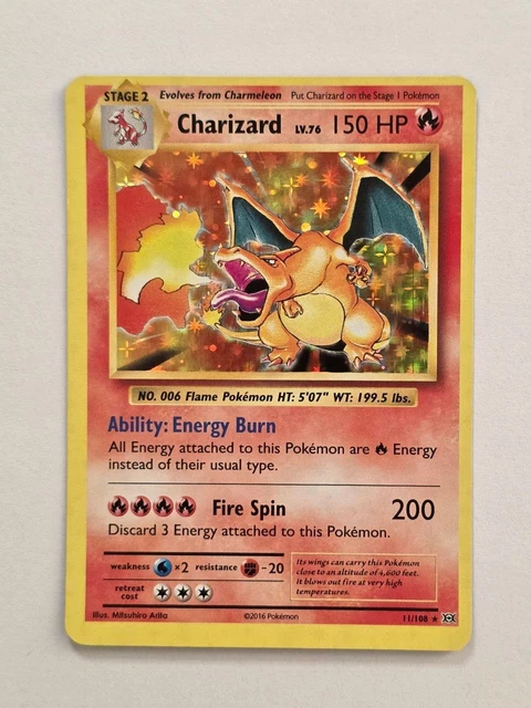CHARIZARD 11/108 XY Evolutions Miscut/OC Error Misprint Holo Pokemon Card -  NM 250.00 - PicClick UK