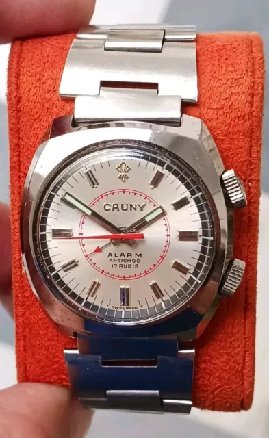 Vintage Cauny Prima Alarm Watch 89-5760 Nos"New All Stock"1960 Montre,Orologio