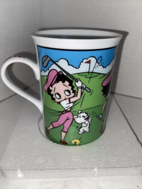 Coffee Tea Porcelain Mug Cup ~ BETTY BOOP Cartoon "on the Links" Danbury Mint