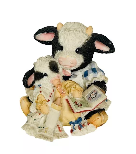 Marys Moo Moos Cow Figurine Enesco Anthropomorphic vtg Pasture Bedtime gift baby