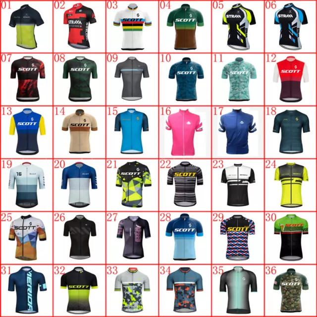 Mens Cycling Jersey Short Sleeve Bike Riding Shirt Bicycle Jerseys with Pockets