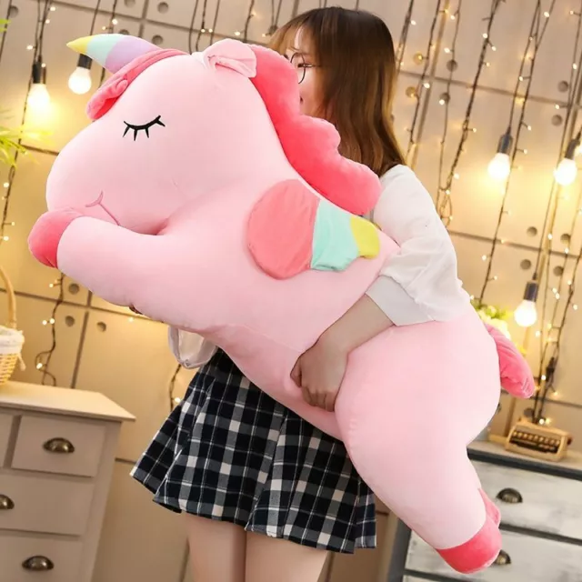 25-100cm Kawaii Giant Unicorn Plush Toy Soft Stuffed Unicorn Soft Dolls Animal