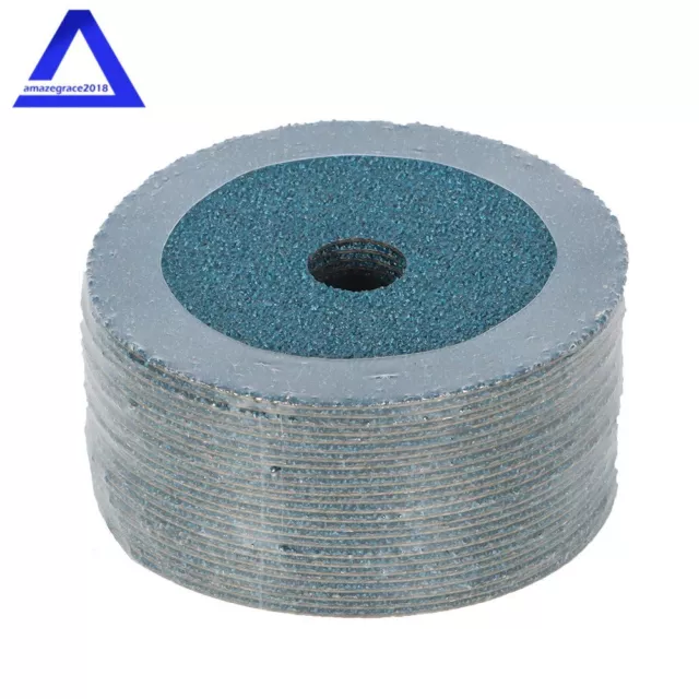 50 Pack 4.5"x7/8" 36 Grit Zirconia Resin Fiber Disc Grinding and Sanding Discs