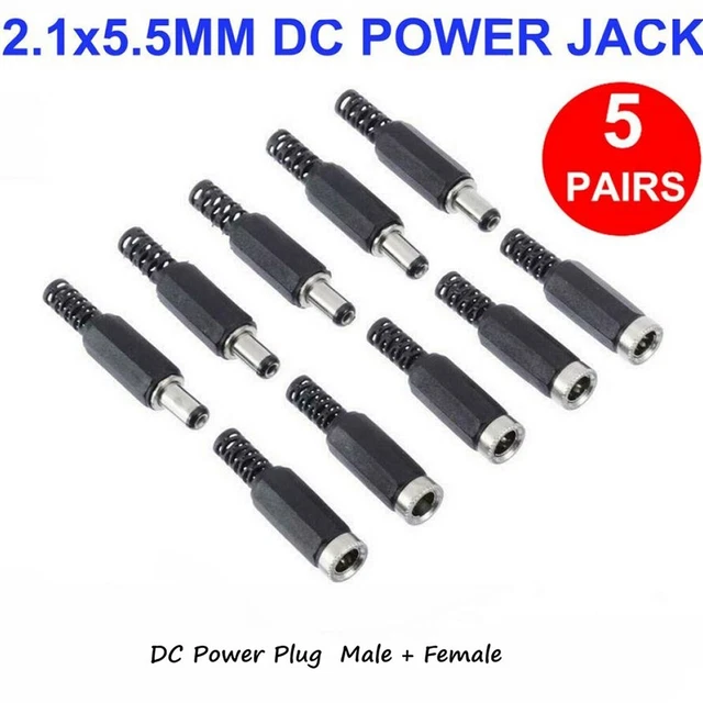 Connecteurs jack DC adaptateurs outils 10 pièces/ensemble pièces prise aliment