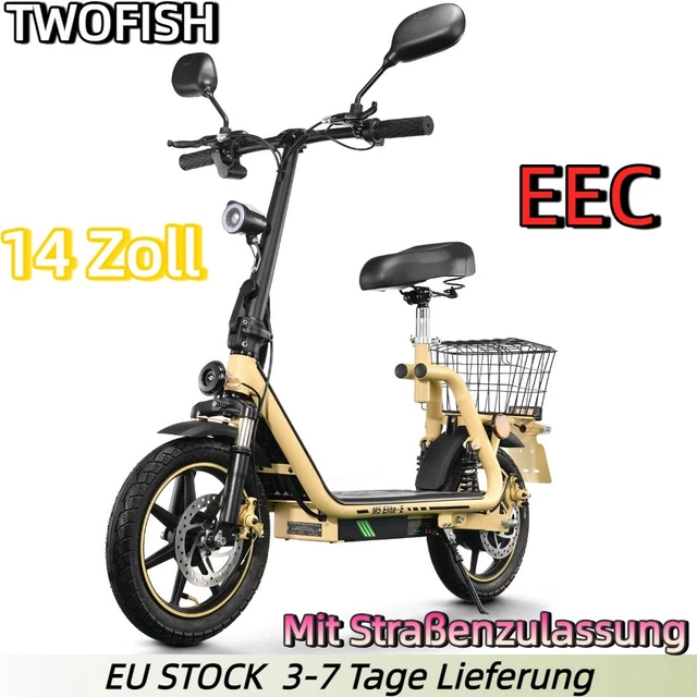 TWOFISH MIT STRASSENZULASSUNG EEC 14Zoll Elektro Roller48V TWOFISH MIT STRASSENZULASSUNG EEC 14Zoll Elektro Roller48V