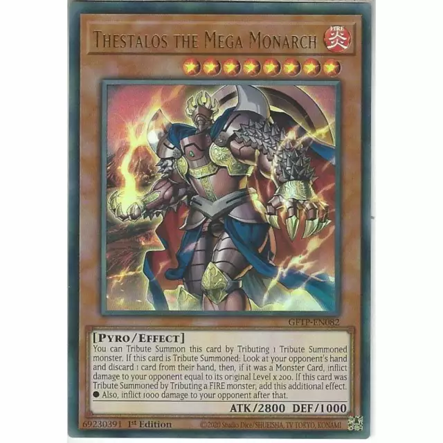 GFTP-EN082 Thestalos the Mega Monarch | 1st Edition Ultra Rare | YuGiOh Card TCG