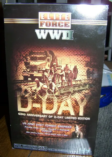 1:6 BBI Elite Force WWII US Army 246th Combat Engineer D-Day Anniversary Ltd NIB