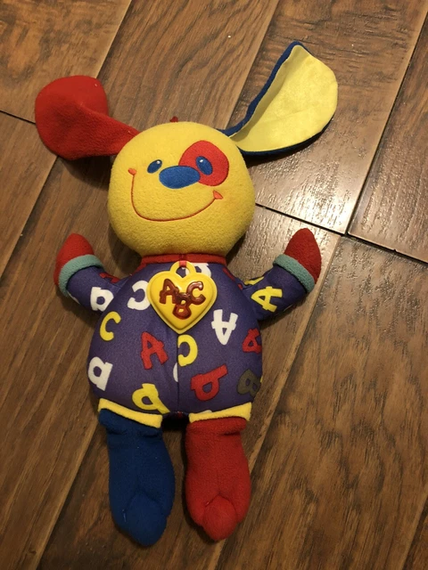 Vintage 1999 Fisher Price Puppy Dog ABC Learning Plush Stuffed Baby