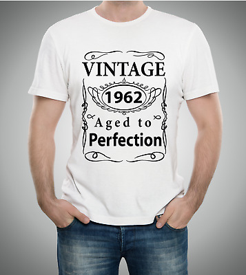 Vintage 1962 60th Birthday T-Shirt Aged to Perfection Gift present
