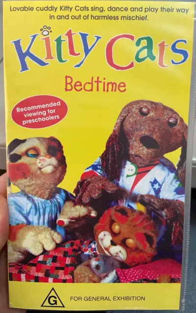 Kitty Cats - Bedtime VHS VIDEO TAPE (90s pre school kids puppets series)