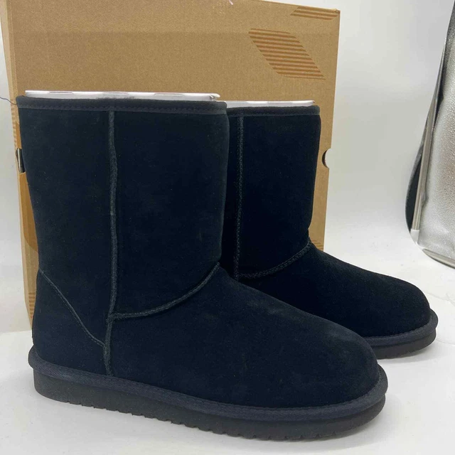 Koolaburra by UGG Suede Short Boots Womens 10 Wide Koola Black
