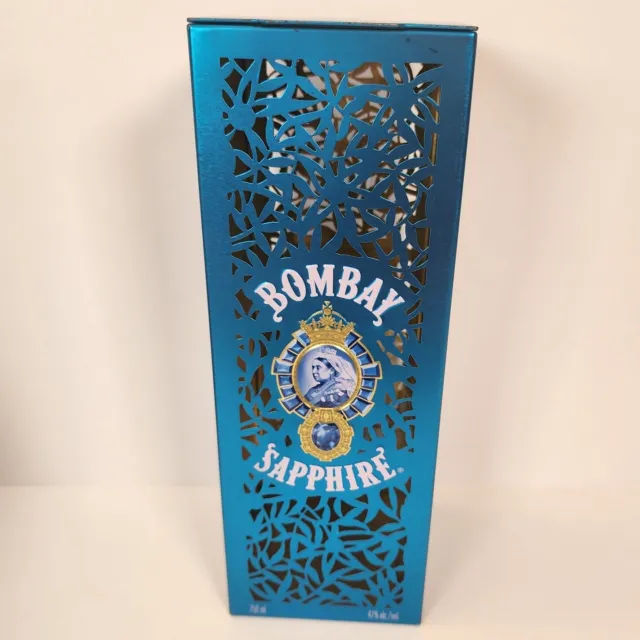 Collectible Bombay Sapphire 750ml Limited Edition Metal Cage Box only no gin