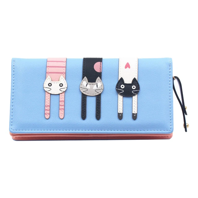 Portafoglio donna lungo bambino portafoglio pochette con cerniera