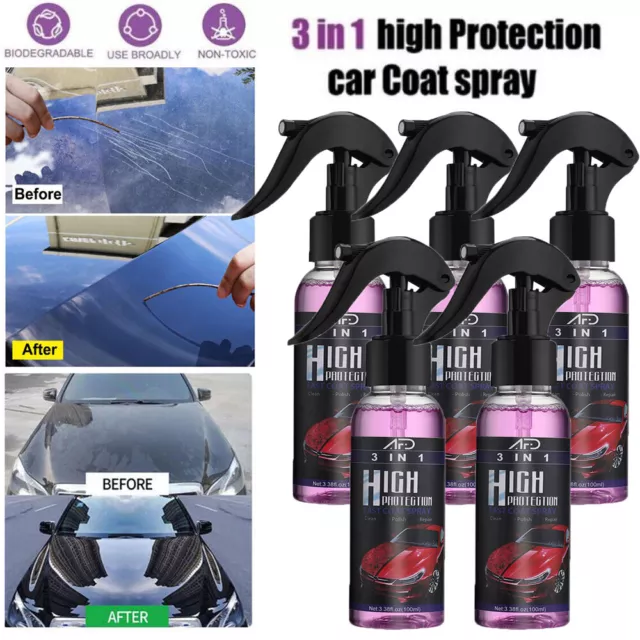 1/3/5X High Protection Quick Car Coat Ceramic 3 in 1 Coating-Spray Hydrophobic🔥