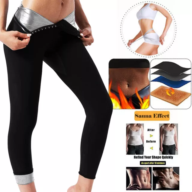 Women Thermo Neoprene Sweat Sauna Body Shaper Pants Weight Loss