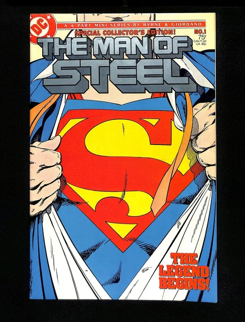 Man of Steel #1 Superman! Bryne/Giordano Art John Byrne Script DC Comics 1986