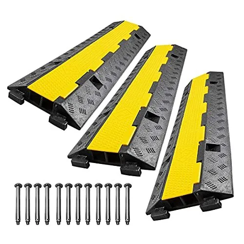 Rubber Cable Protector Ramps 3 Pack 2 channel 3 Pack Protector Ramp 16000lbs