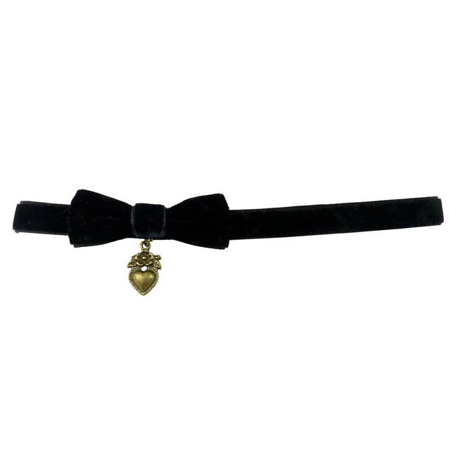 Collier ras du cou coeur rouge, grand pendentif coeur en verre rouge