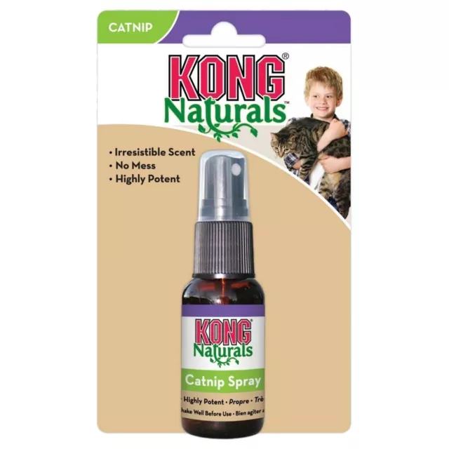 KONG NATURALS CATNIP SPRAY 30ML Best Catnip Cats Interactive Toy *FREE DELIVERY*