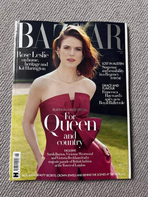 Harper's Bazaar Uk fashion magazine June 2022  Platinum Jubilee Special New