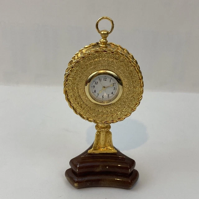 CHIELLINI CLOCK COMPANY ItalianMade Miniature Desk Clock £41.16