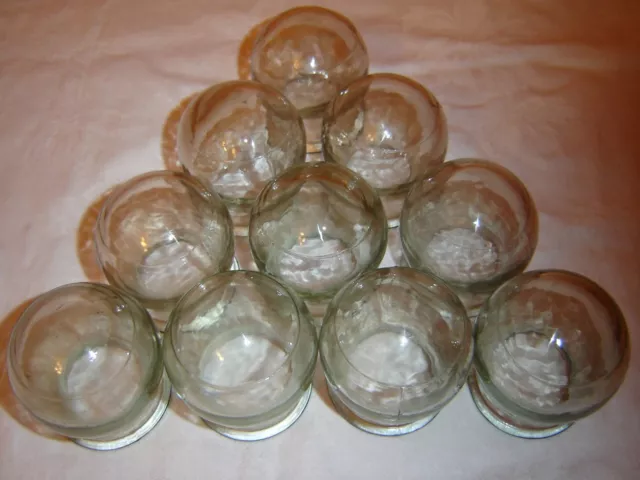 LOT of 10 Medical Glass Fire Cupping Chinese Massage Anti Cellulit  bankas CUPS