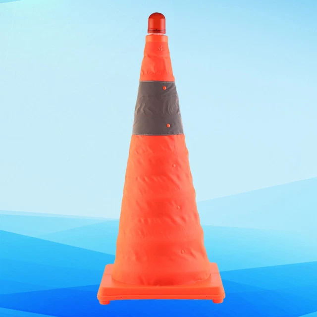 Bambini che giocano cartello stradale cono stradale lampada led pieghevole cono stradale