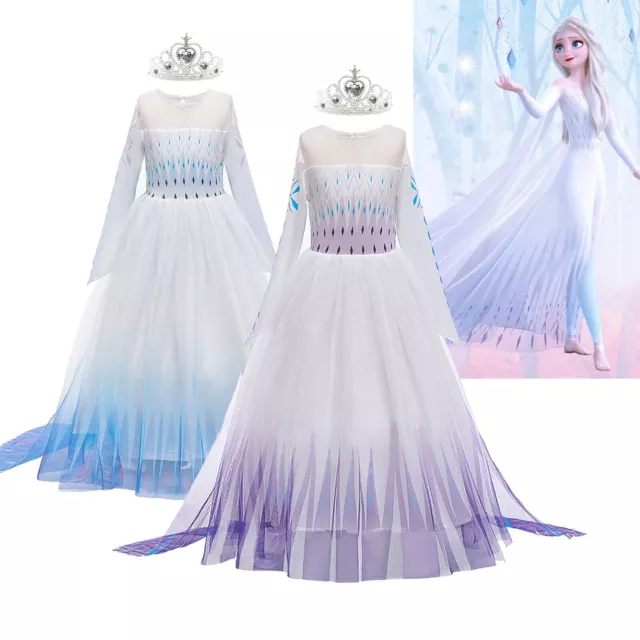 Costume da principessa compleanno principessa per bambine congelato Elsa