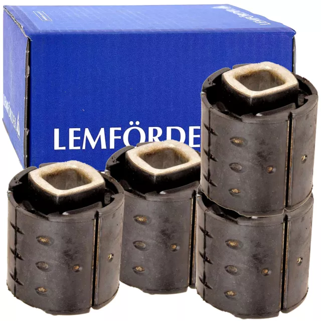 4x LEMFORDER Querlenkerlager Satz Hinten für BMW E60 E61 E63 E64 OE: 33316770826