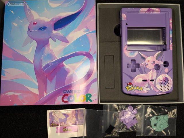 NINTENDO ESPEON POKEMON Complete Shell Kit Game Boy Color Housing GBC £ ...
